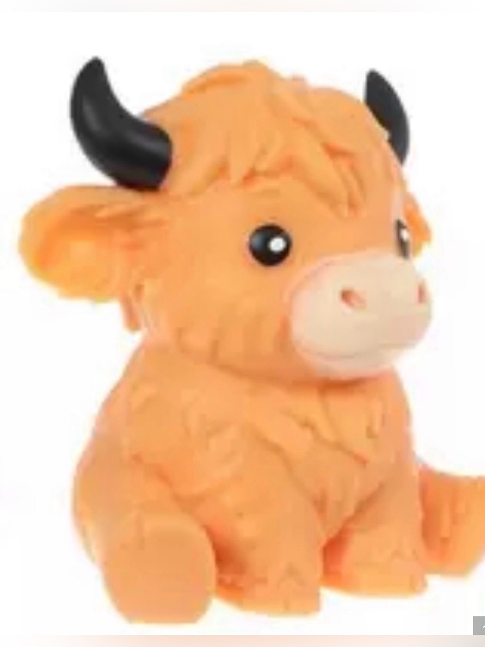 Squishy Highland Cow - 5.5” - Light Brown
